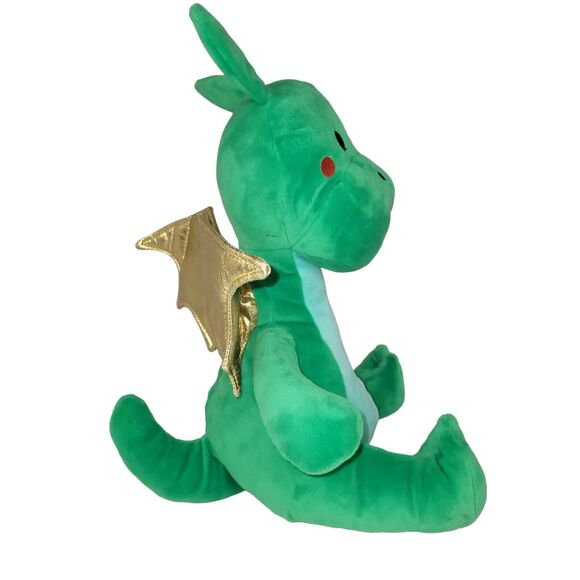 FAO Schwarz Plush Green Dragon Stuffed Animal Toy LED Lights Sound - Picture 8 of 16